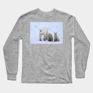 Polar Bears Family Portrait #3, Churchill, Canada Long Sleeve T-Shirt